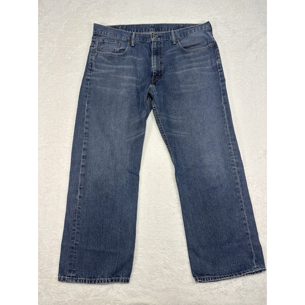 Levis 569 Jeans Mens 38x30 Blue Loose Fit Straight Leg Denim Pants